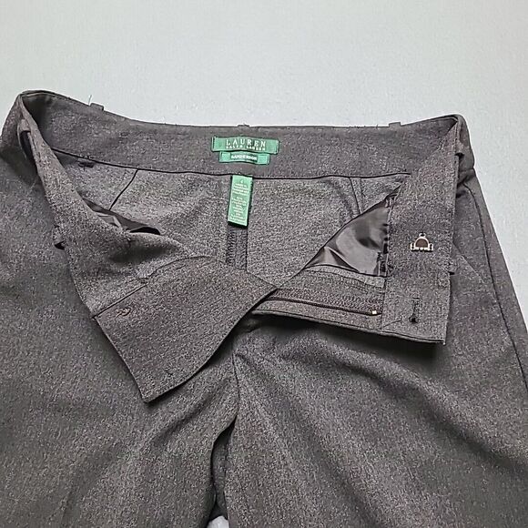 Lauren Ralph Lauren Womens Trousers Pants 4 Sanderson Dark Grey - Picture 12 of 15